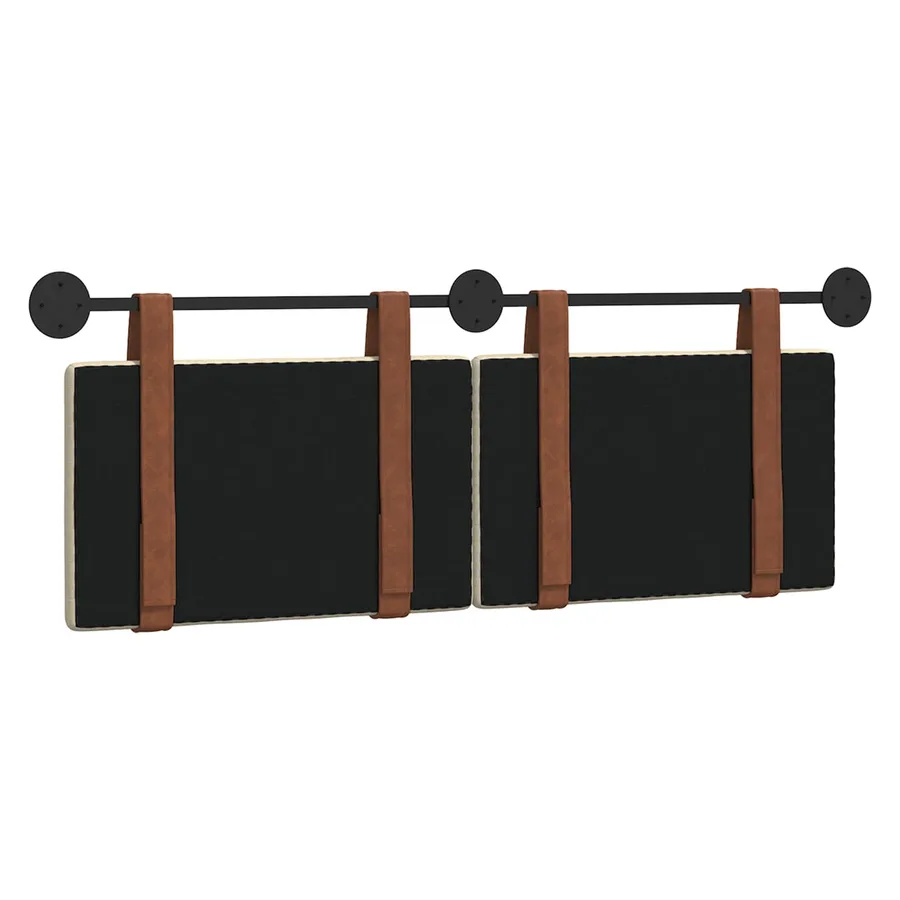 Tête de lit suspendue Crème PU antique - 7