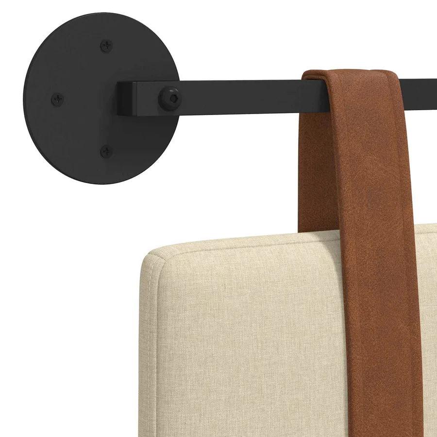 Tête de lit suspendue Crème PU antique - 9
