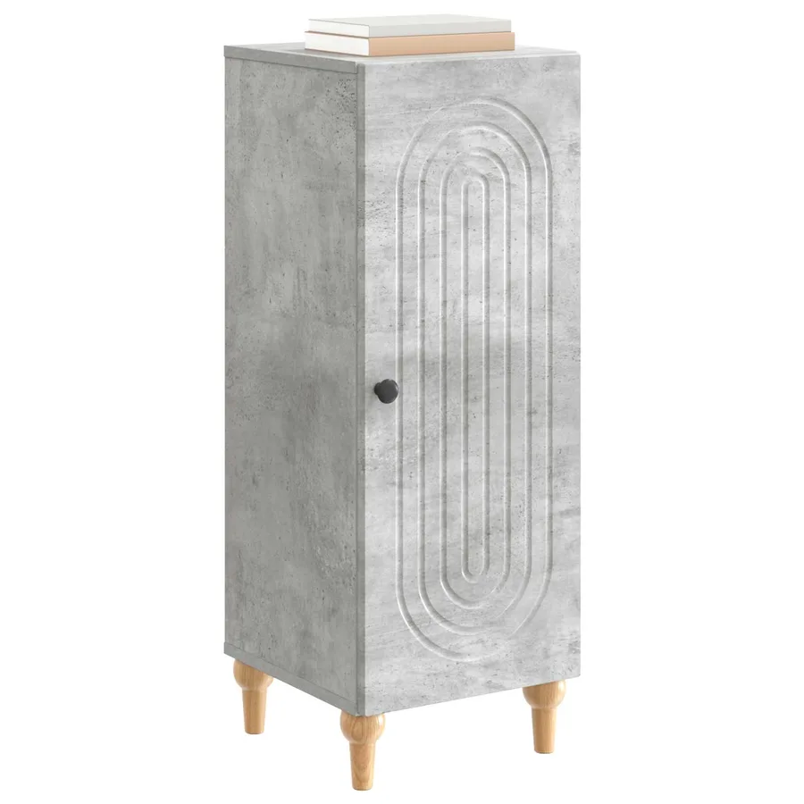 Buffet Gris béton 33 x 34,5 x 90 cm Bois d'ingénierie - 3
