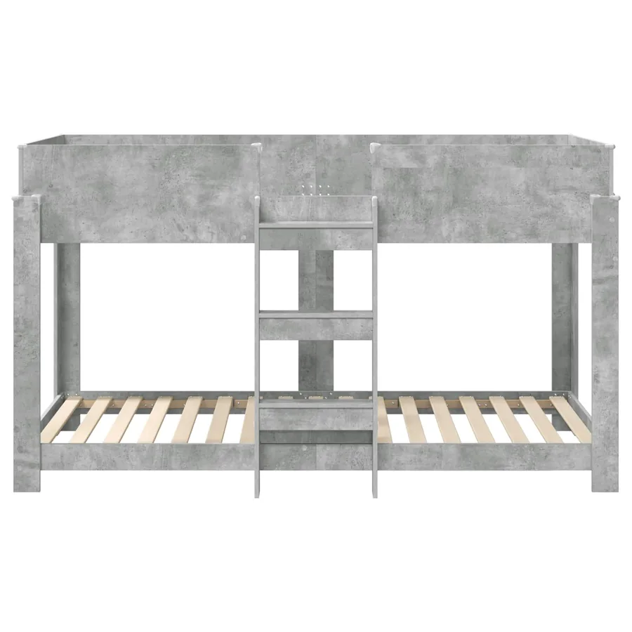 Lit Superposé pour Enfants Gris béton 90 x 190 cm - 5