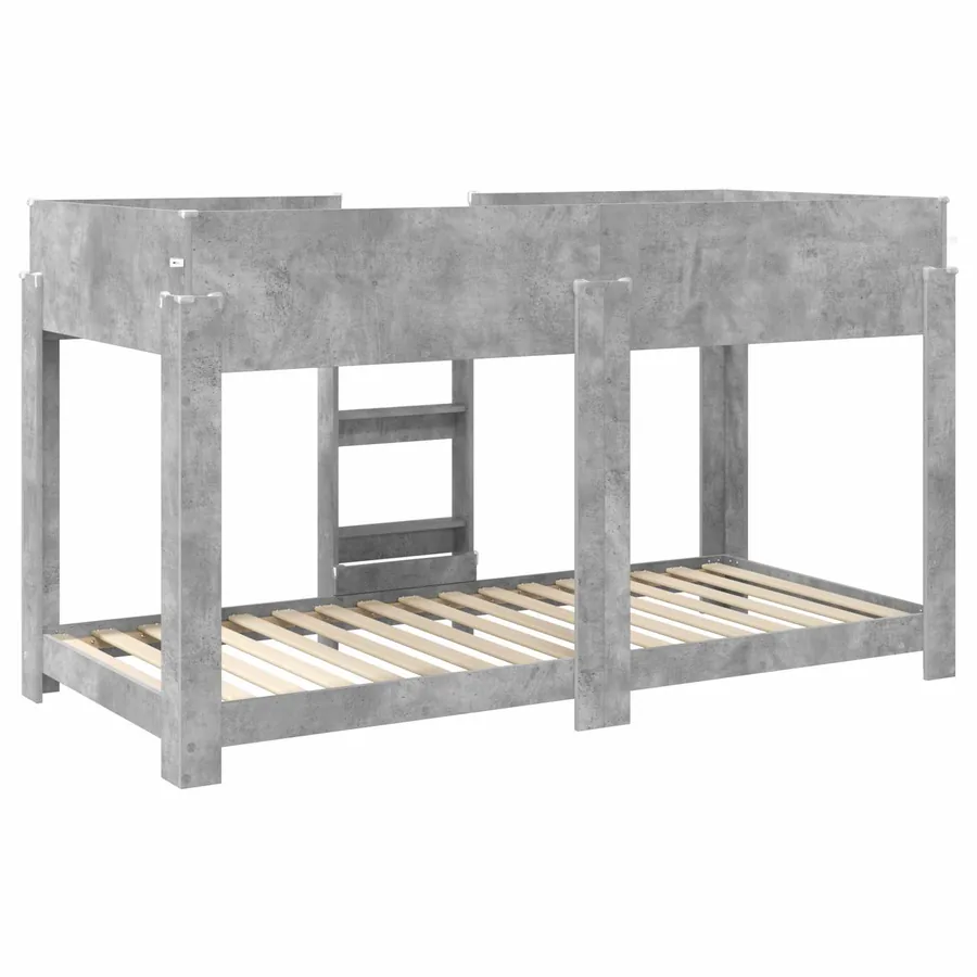 Lit Superposé pour Enfants Gris béton 90 x 190 cm - 7
