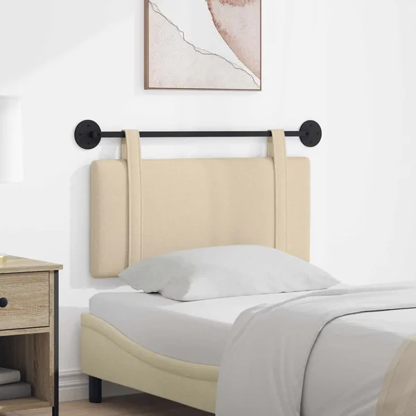 Tête de lit suspendue Crème Tissu