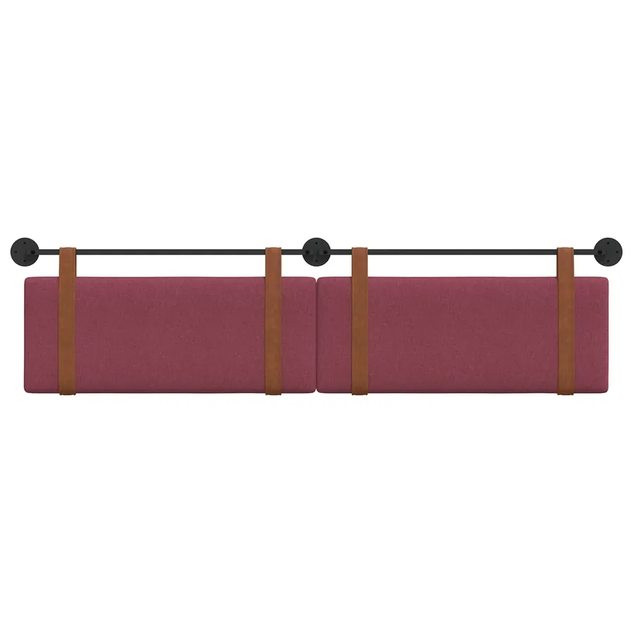 Tête de lit suspendue Bordeaux PU antique - 5