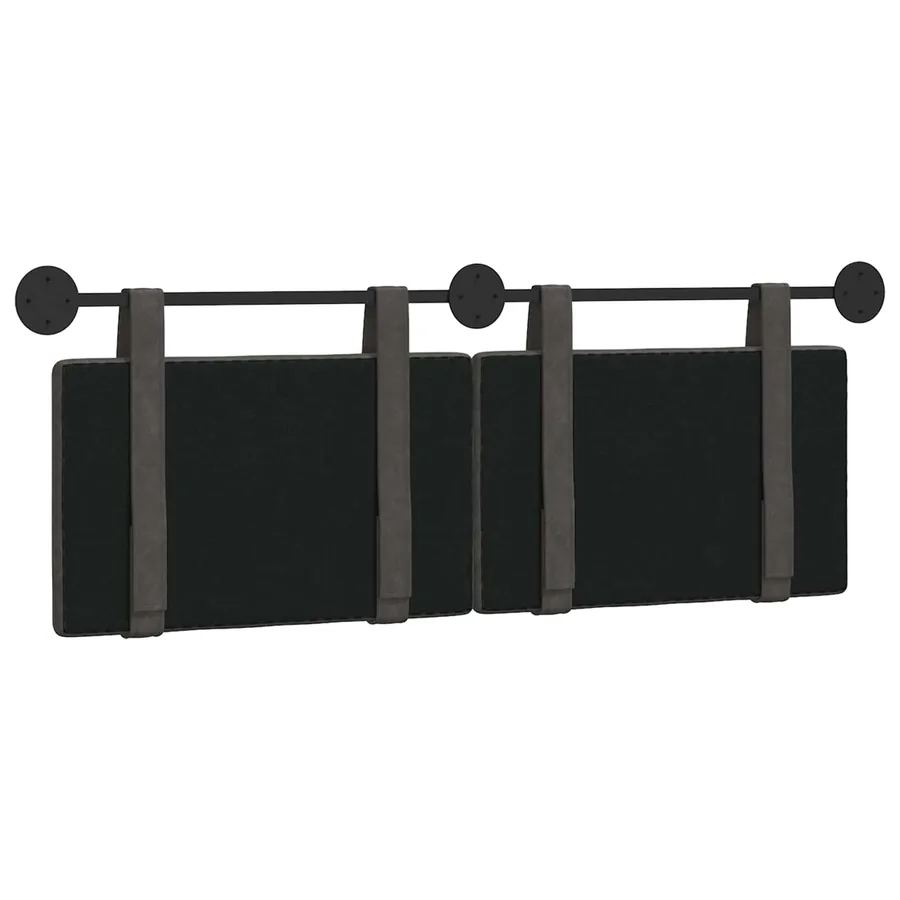 Tête de lit suspendue Noir PU antique - 7