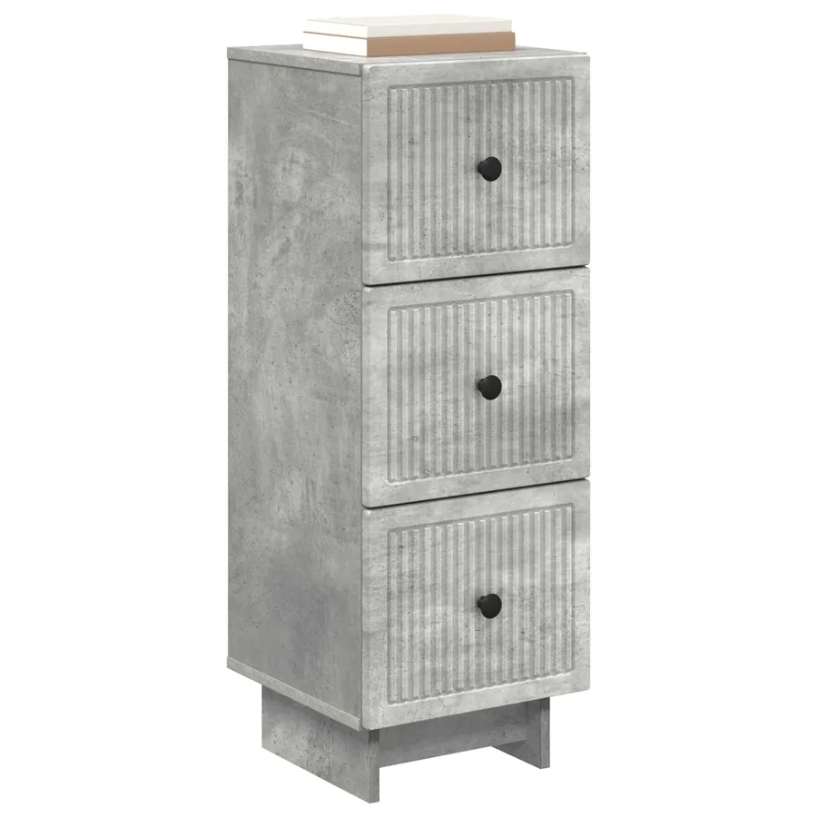 Armoire à tiroirs Gris béton 33 x 34,5 x 90 cm - 3