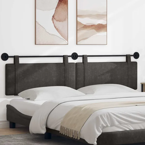 Tête de lit suspendue Noir PU antique