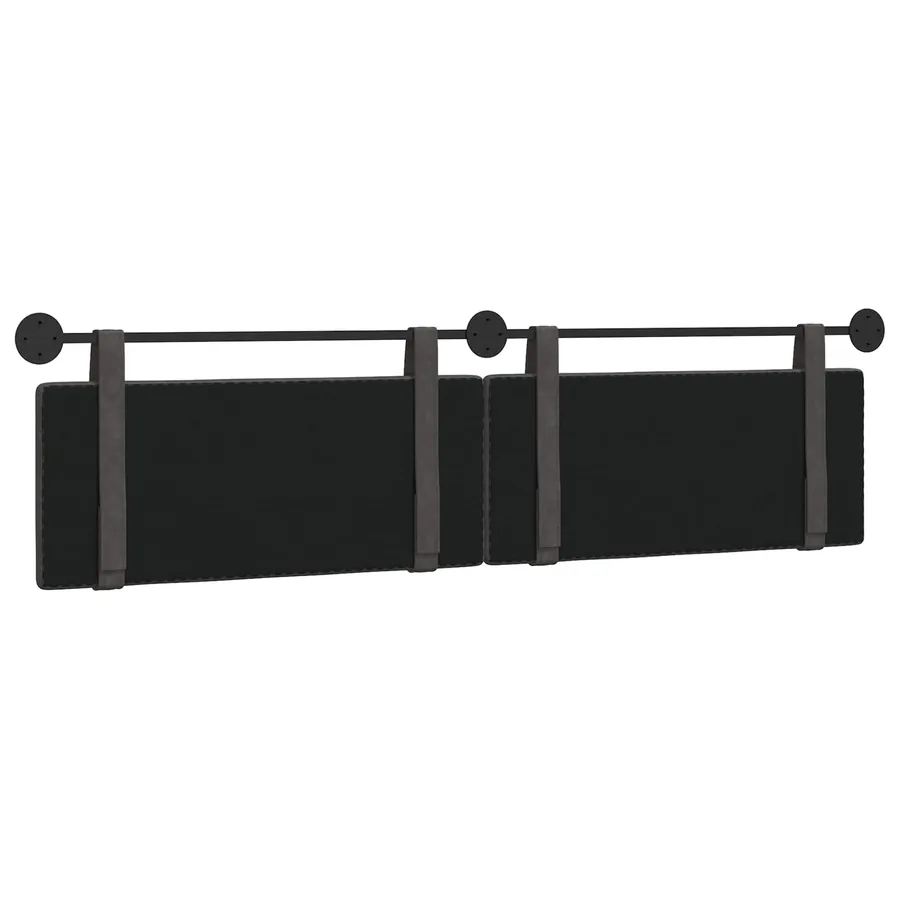 Tête de lit suspendue Noir PU antique - 7