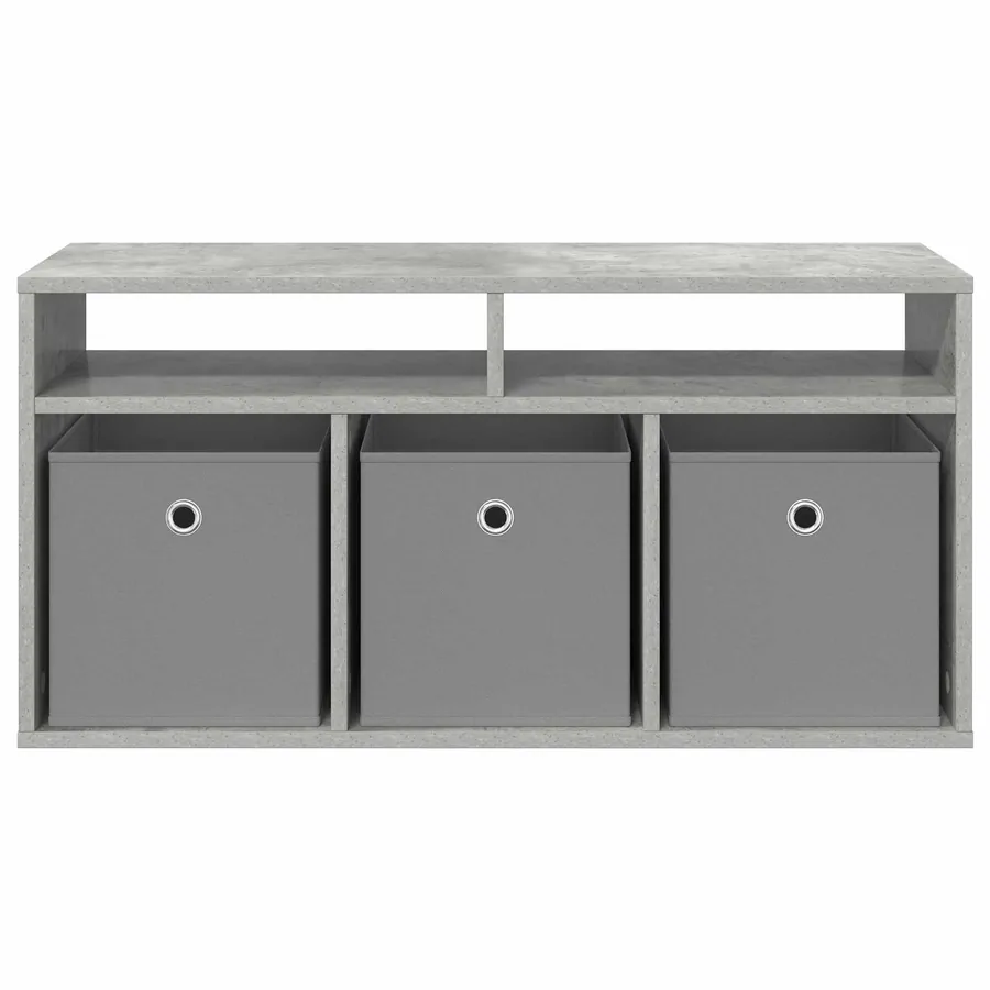Basboard avec tiroir Gris béton 87 x 27,5 x 43 cm - 6