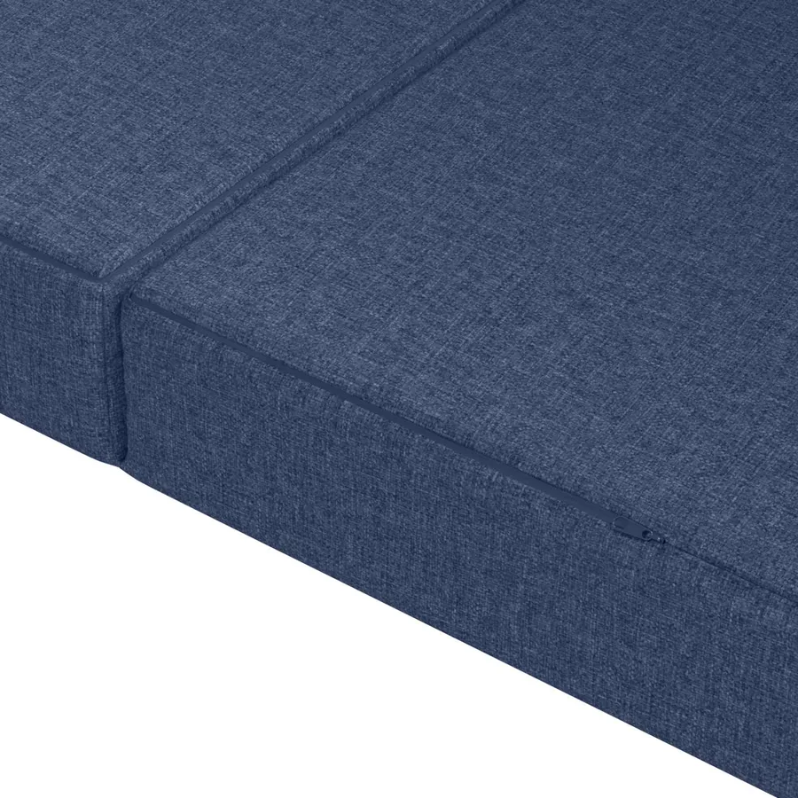 Canapé-lit pliable 120 x 67 x 45 cm Bleu - 7