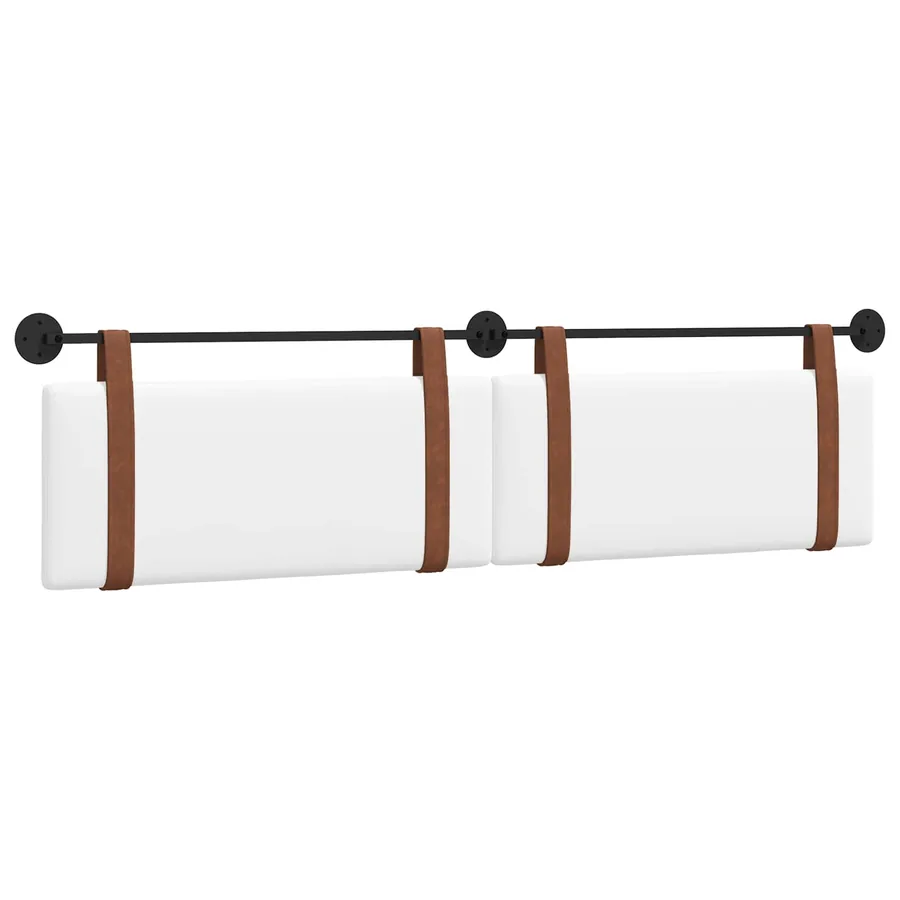 Tête de lit suspendue Blanc PU antique - 2