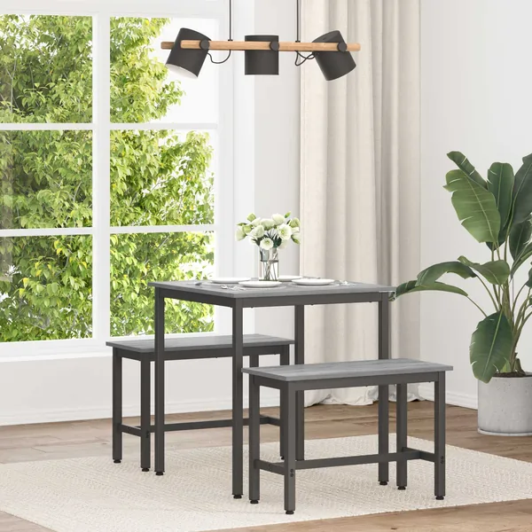 Table de salle à manger / Table de repas 70 x 70 x 75 cm MÉTAL