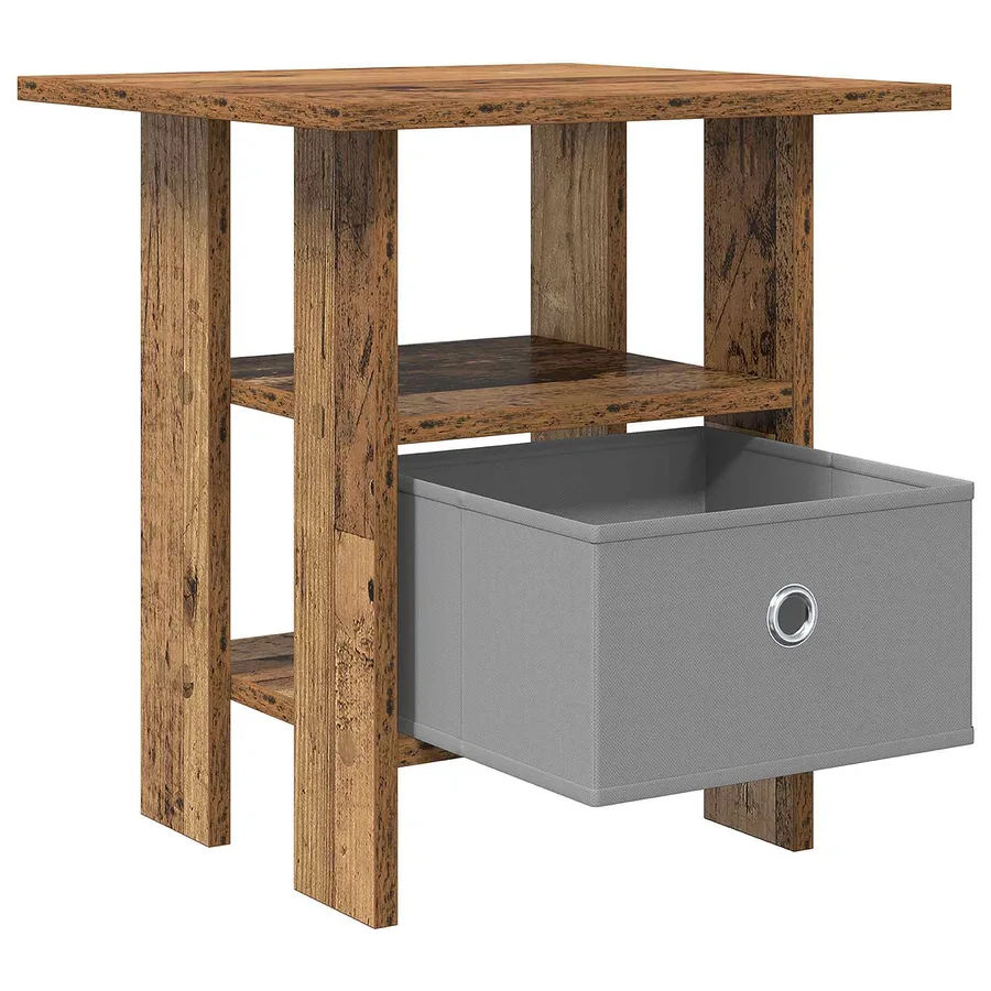 Table de chevet avec tiroir 2 pcs Bois ancien 41 x 40 x 45 cm - 5