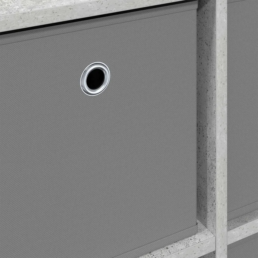 Buffet avec tiroir Gris béton 68,5 x 32 x 67 cm - 10