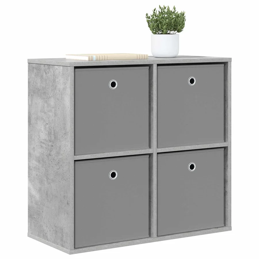 Buffet avec tiroir Gris béton 68,5 x 32 x 67 cm - 3