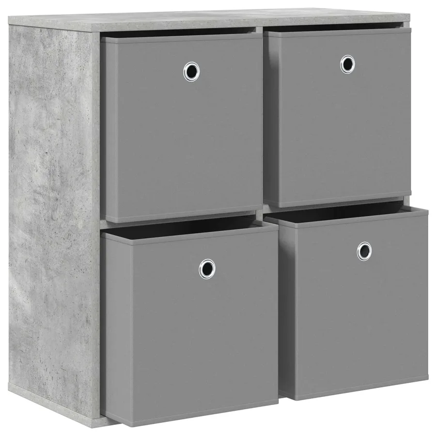 Buffet avec tiroir Gris béton 68,5 x 32 x 67 cm - 5
