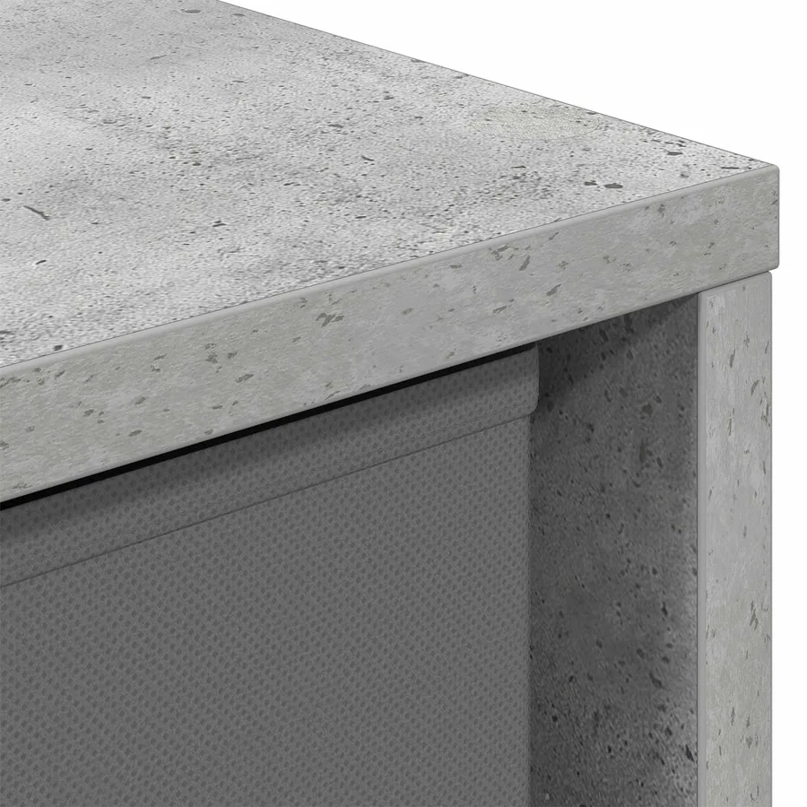 Buffet avec tiroir Gris béton 68,5 x 32 x 67 cm - 9