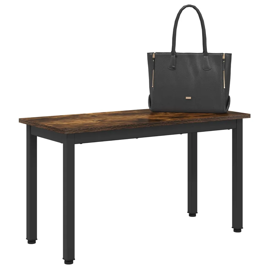 banc Chêne Fumé 80 x 35 x 45 cm Bois d'ingénierie - 3
