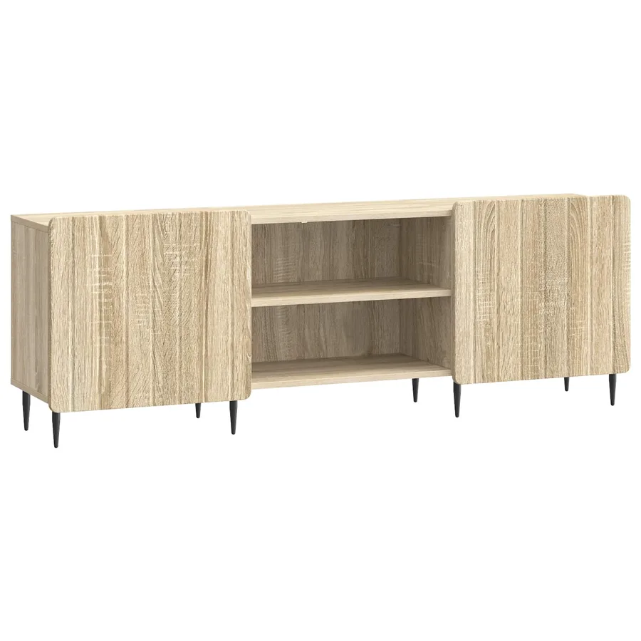 Meuble TV Chêne Sonoma 150 x 31 x 52 cm Bois d'ingénierie - 2