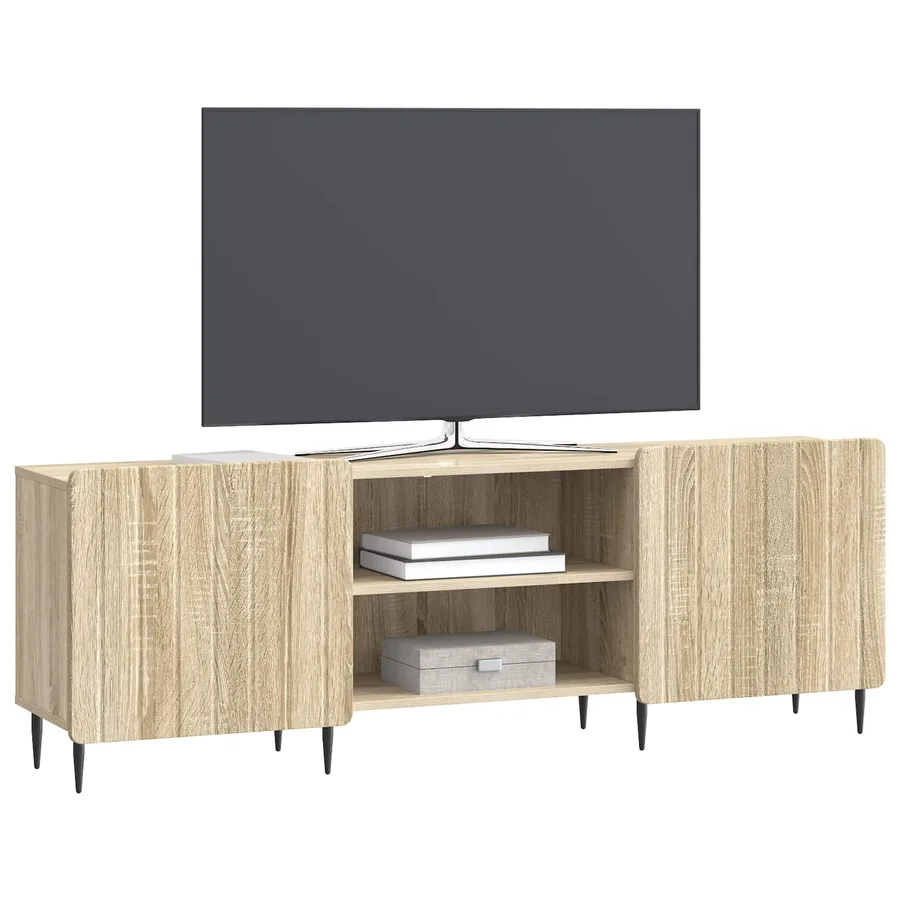Meuble TV Chêne Sonoma 150 x 31 x 52 cm Bois d'ingénierie - 3