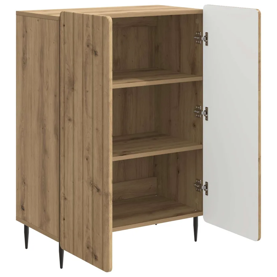 Buffet Chêne artisanal 66 x 34,5 x 92 cm Bois d'ingénierie - 5