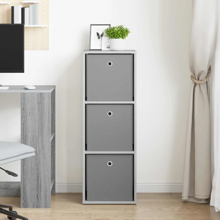 Buffet avec tiroir Gris Sonoma 35 x 32 x 99,5 cm - 3