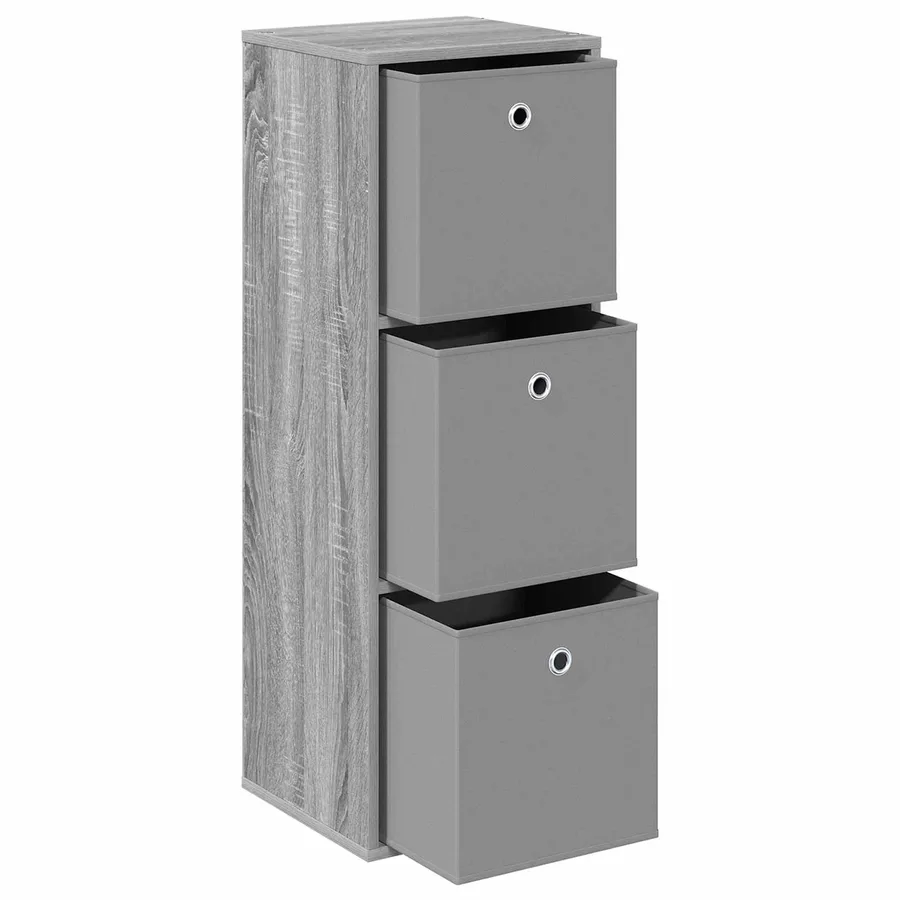 Buffet avec tiroir Gris Sonoma 35 x 32 x 99,5 cm - 4
