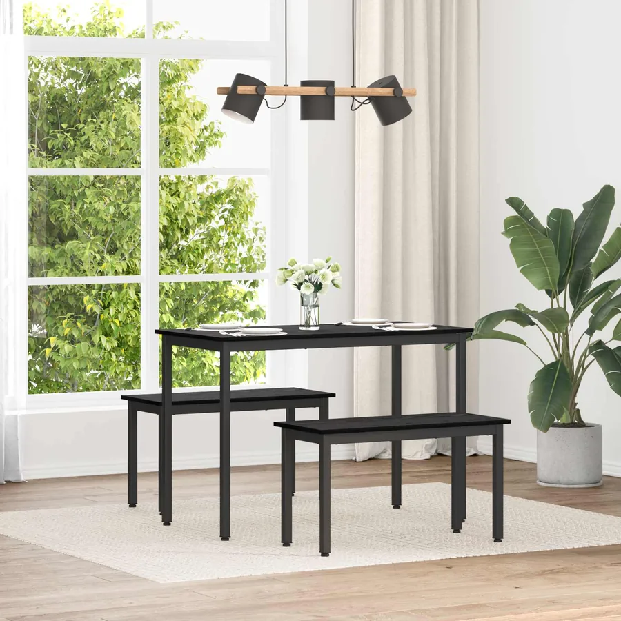 banc Chêne noir 80 x 35 x 45 cm Bois d'ingénierie