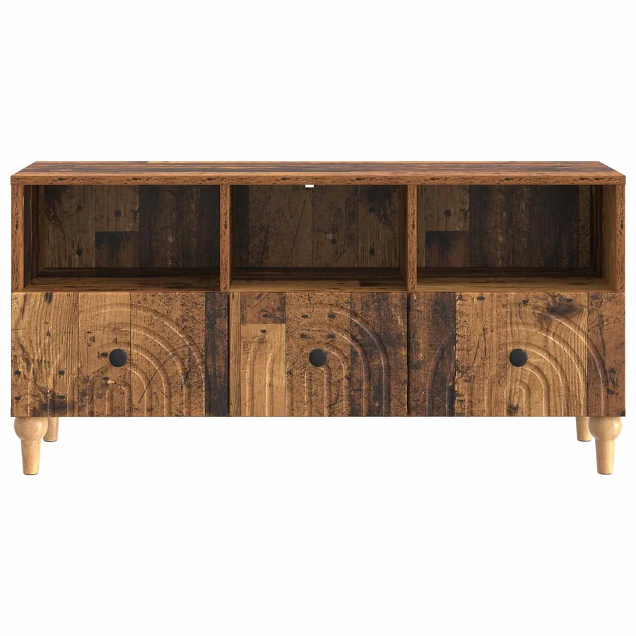 Meuble TV Bois ancien 102 x 34,5 x 50 cm Bois d’ingénierie - 6