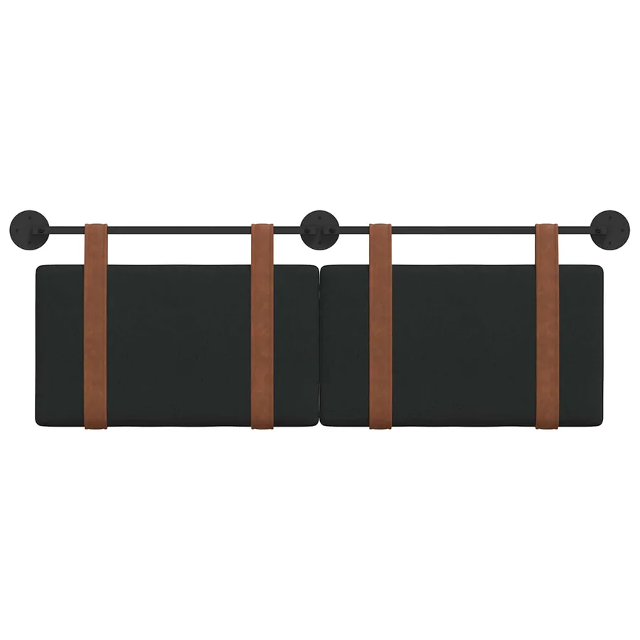 Tête de lit suspendue Noir PU antique - 5