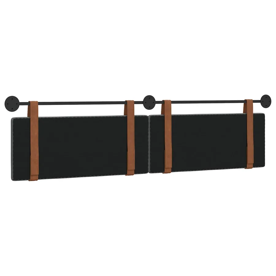 Tête de lit suspendue Gris foncé PU antique - 7