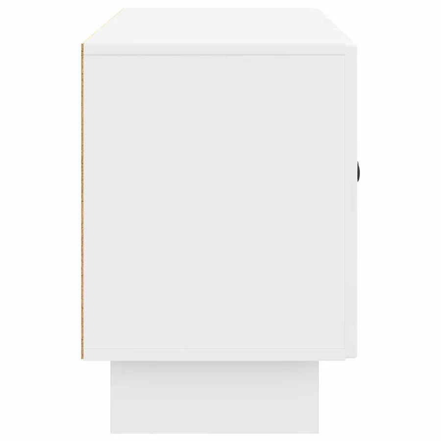 Meuble TV Blanc brillant 99 x 34,5 x 50 cm Bois d'ingénierie - 7