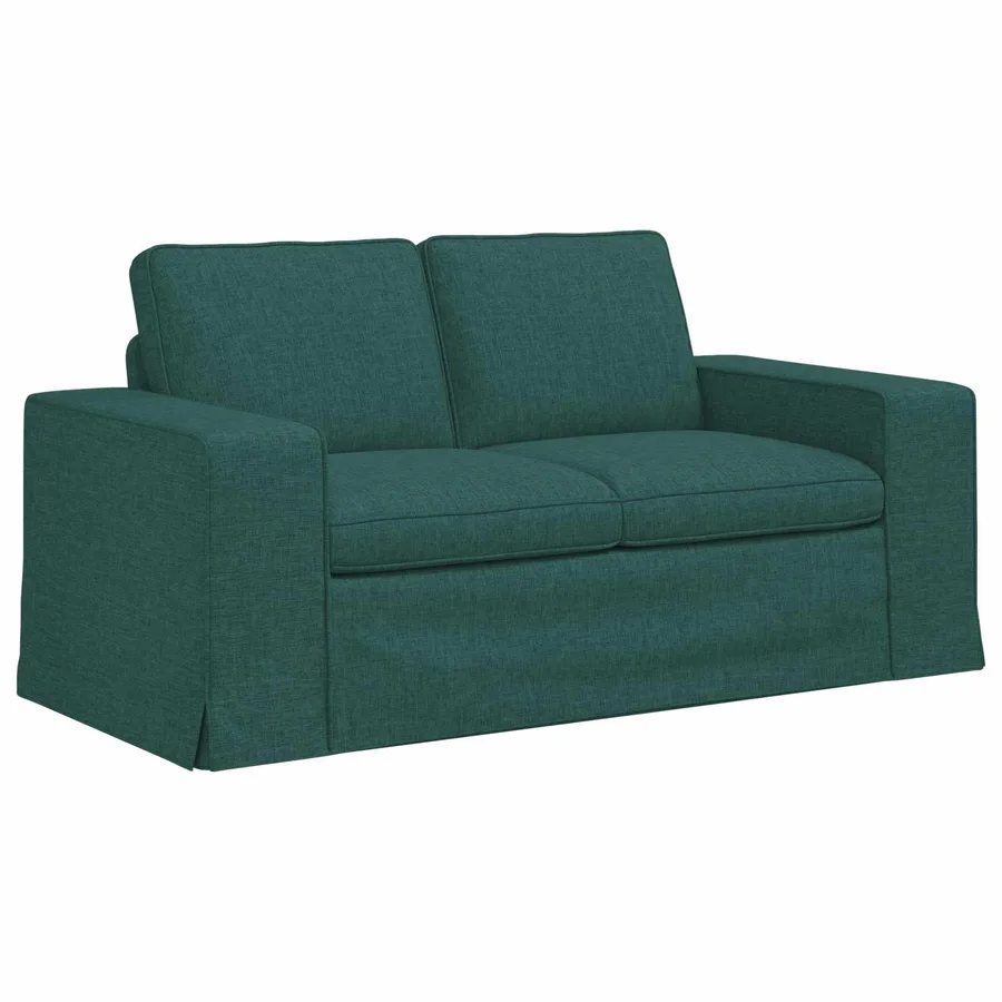 Canapé Vert foncé 162 x 80 x 82 cm tissu - 2