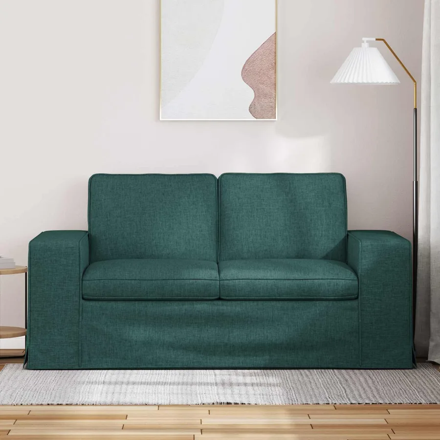 Canapé Vert foncé 162 x 80 x 82 cm tissu - 3