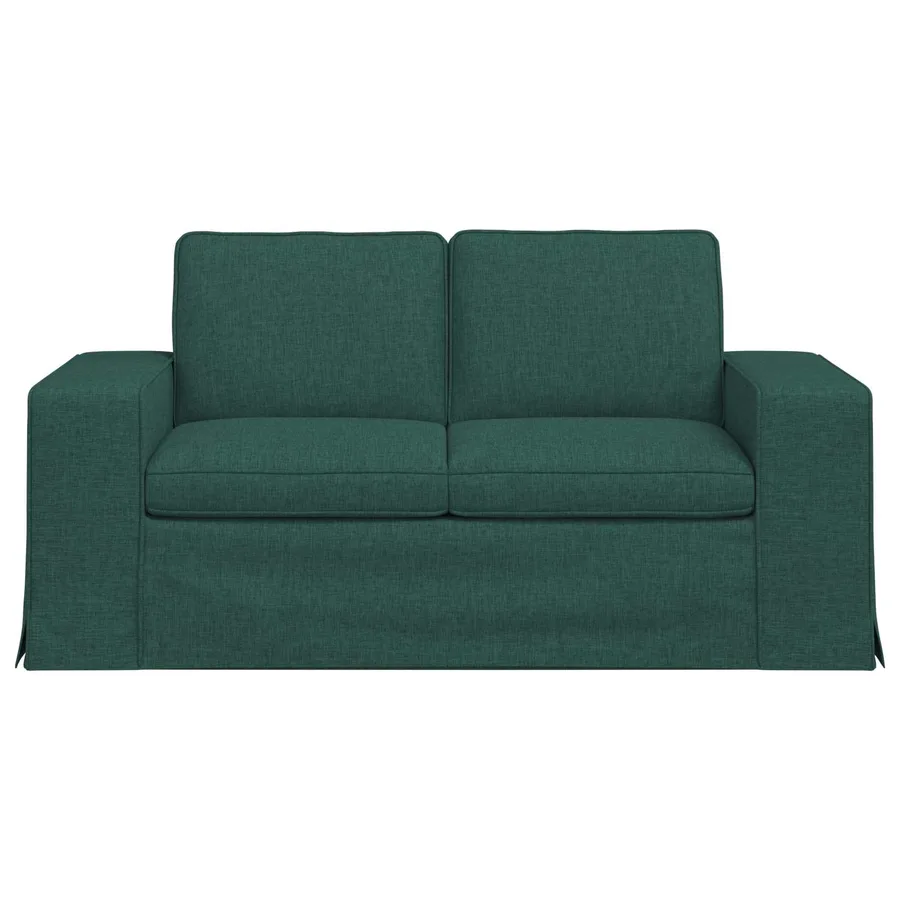 Canapé Vert foncé 162 x 80 x 82 cm tissu - 4