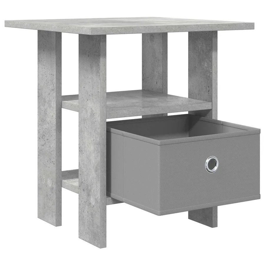 Table de chevet avec tiroir 2 pcs Gris béton 41 x 40 x 45 cm - 5