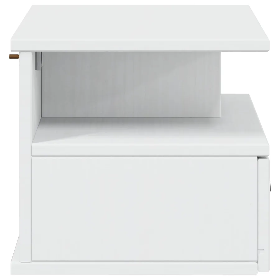 Cabinet de chevet HILL Blanc 40 x 31 x 27 cm Pin massif - 6