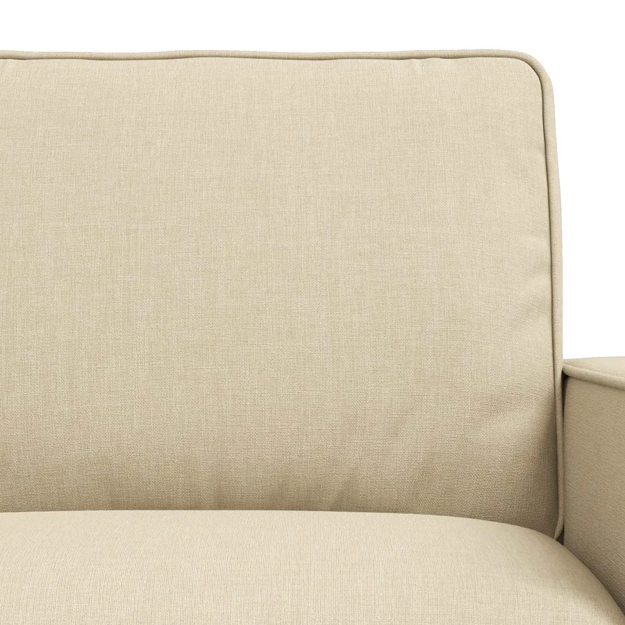 Ensemble de Canapés 2 pcs Crème 162 x 80 x 82 cm tissu - 6
