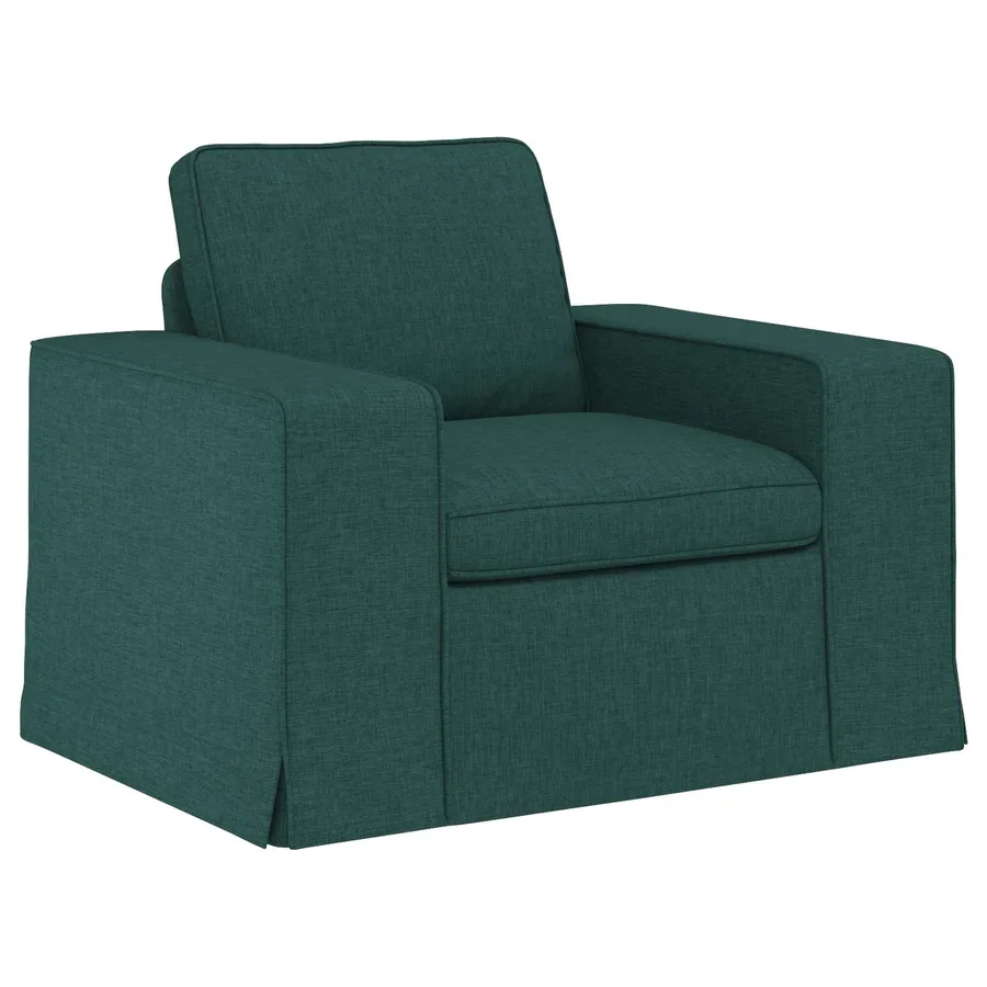 Ensemble de Canapés 2 pcs Vert foncé 182 x 80 x 82 cm tissu - 4