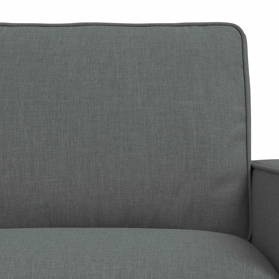Ensemble de Canapés 2 pcs Gris foncé 182 x 80 x 82 cm tissu - 6