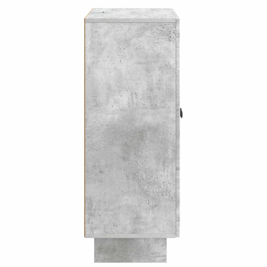 Buffet Gris béton 66 x 34,5 x 90 cm Bois d'ingénierie - 7