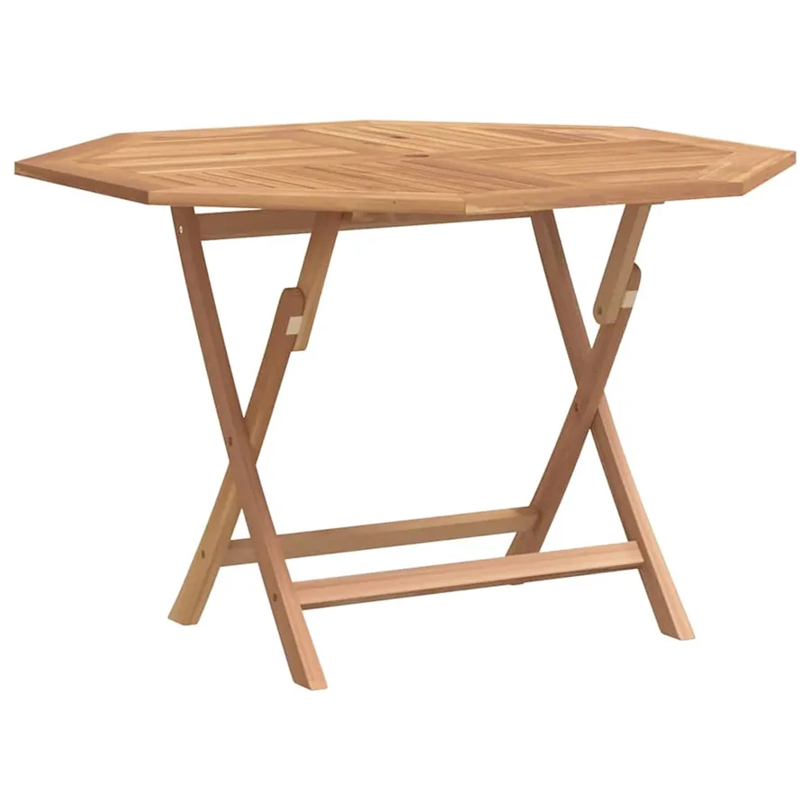 Ensemble bistro de jardin 3 pcs Marron Teck massif - 5