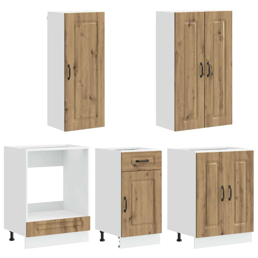 Unité de cuisine KALMAR 5 pcs Chêne artisanal Bois d'ingénierie - 3