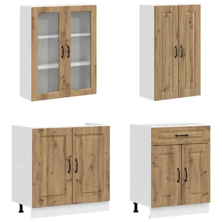 Unité de cuisine KALMAR 8 pcs Chêne artisanal Bois d'ingénierie - 3