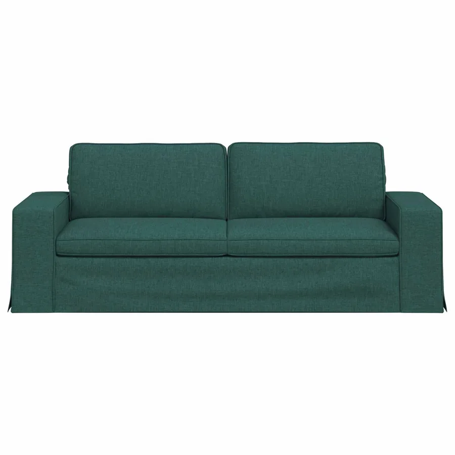 Canapé Vert foncé 222 x 80 x 82 cm tissu - 4