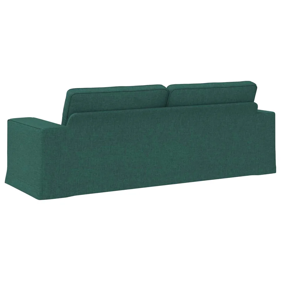 Canapé Vert foncé 222 x 80 x 82 cm tissu - 6