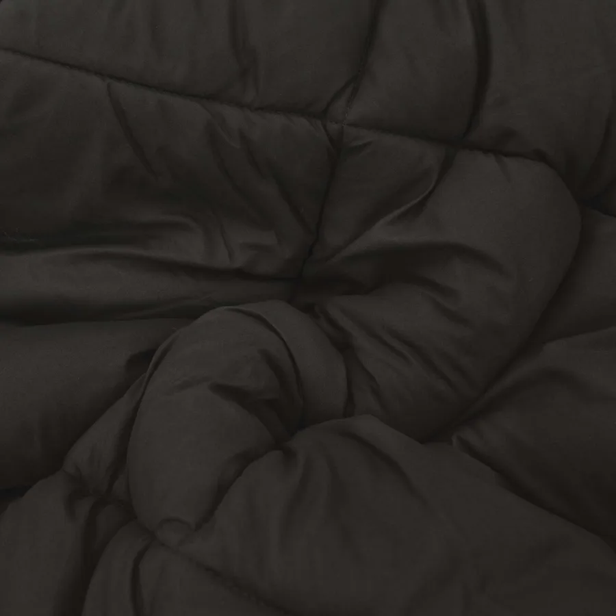 Duvet d'été simple Noir et Taupe 200 x 155 cm Microfibre - 7