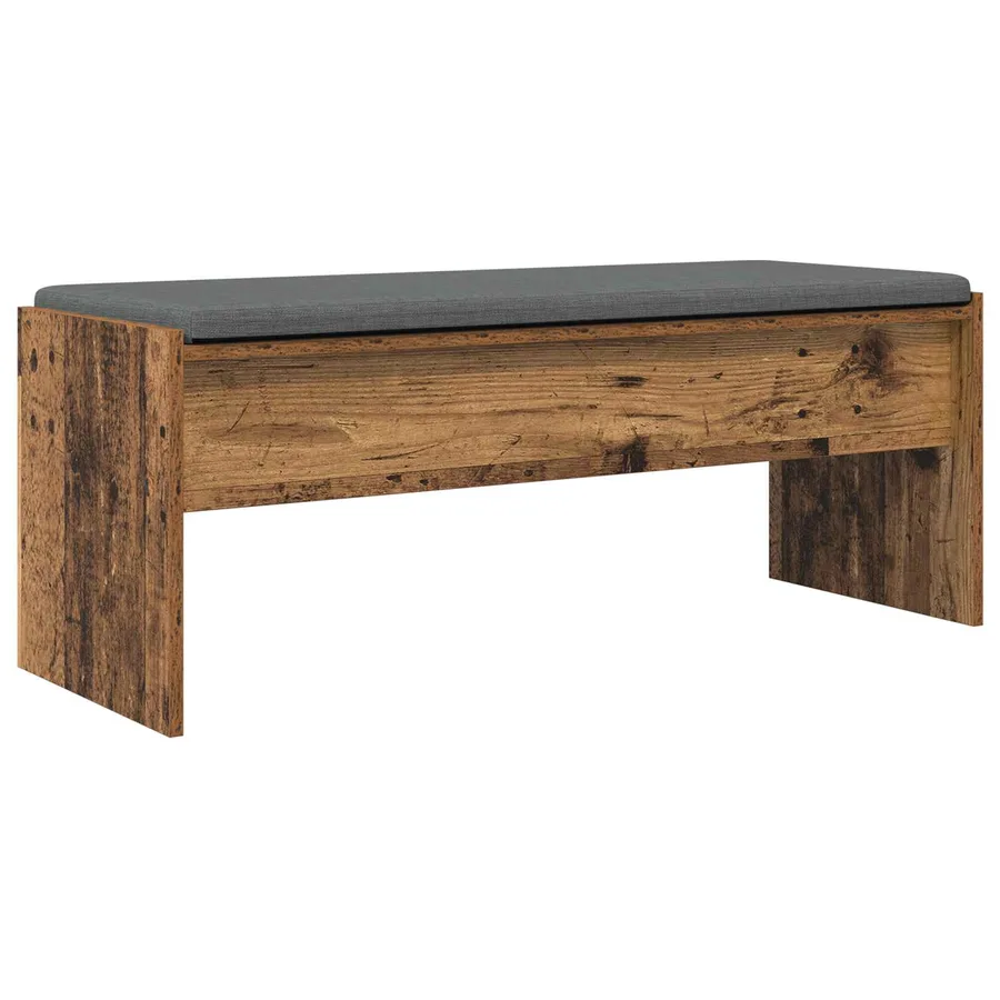 Banc d'entrée avec coussin Bois ancien 103 x 38 x 40 cm - 7