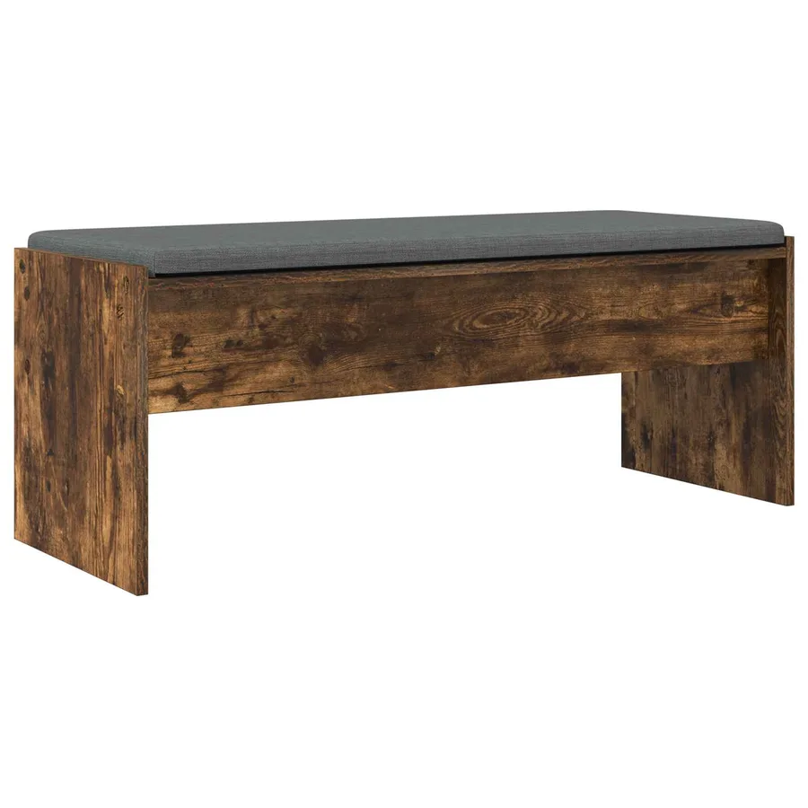 Banc d'entrée avec coussin Chêne fumé 103 x 38 x 40 cm - 7