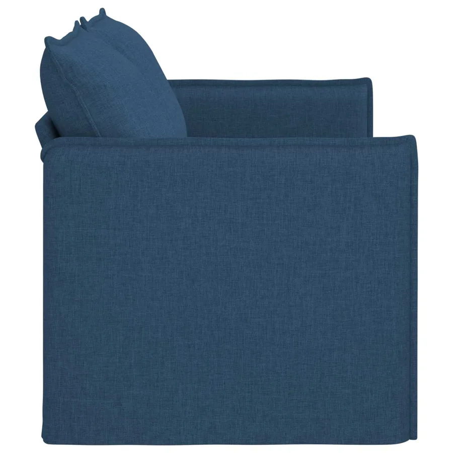 Canapé Bleu 156 x 82 x 85 cm tissu - 5