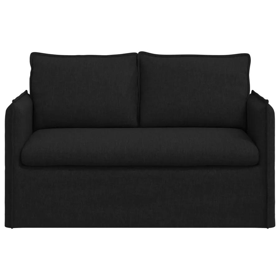 Canapé Noir 136 x 82 x 85 cm tissu - 4